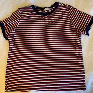 Ribbed Striped Tee